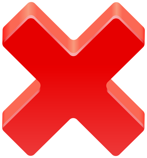 clipart checkmark and x - photo #17
