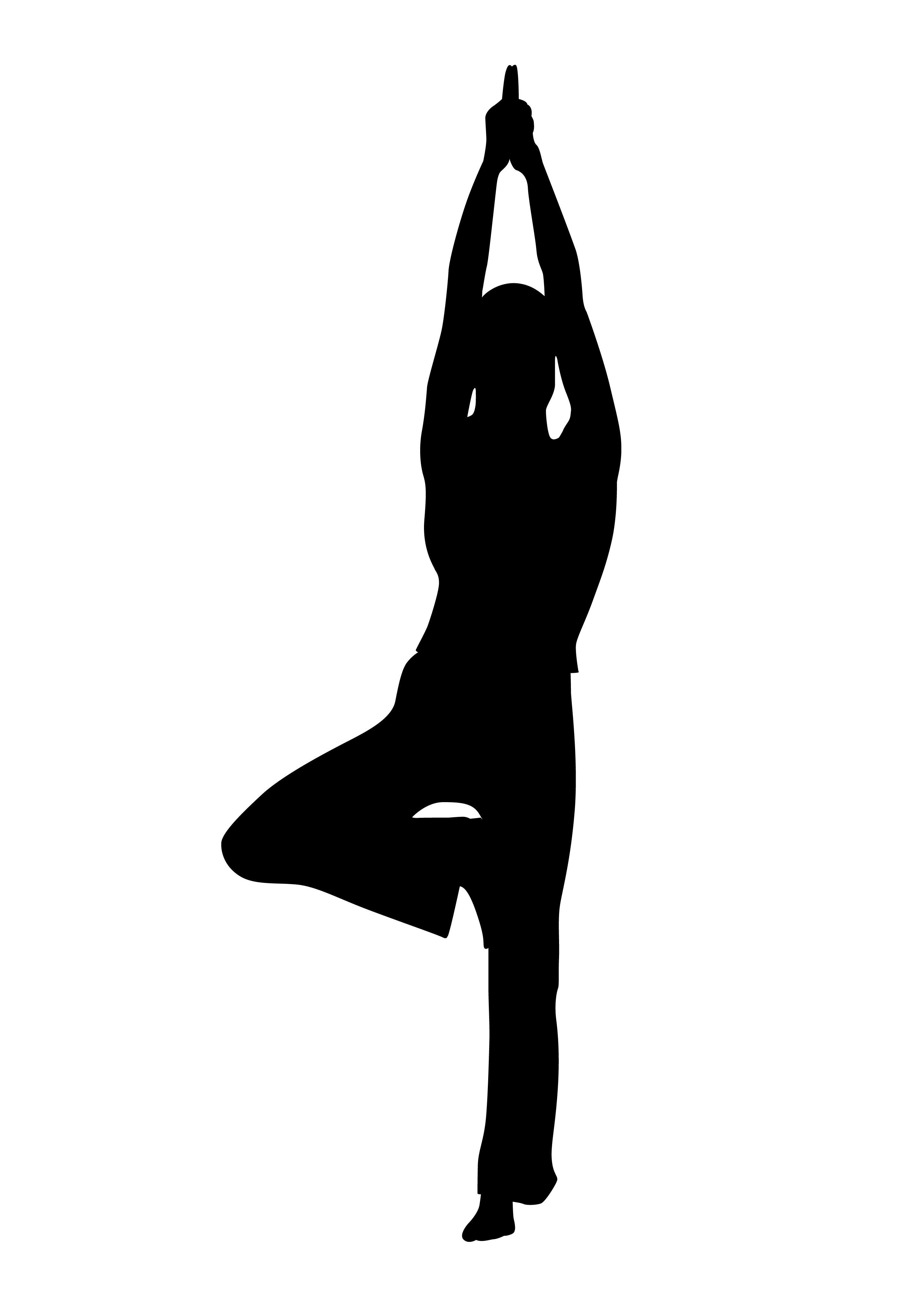 yoga clipart free silhouettes - photo #25