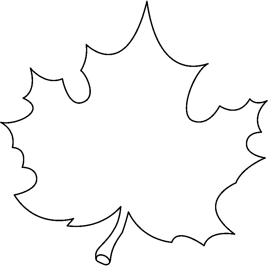 free black and white autumn clip art - photo #13