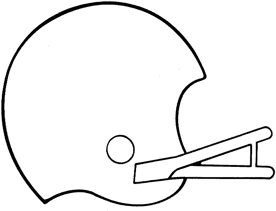 clipart football helmet outline - photo #12