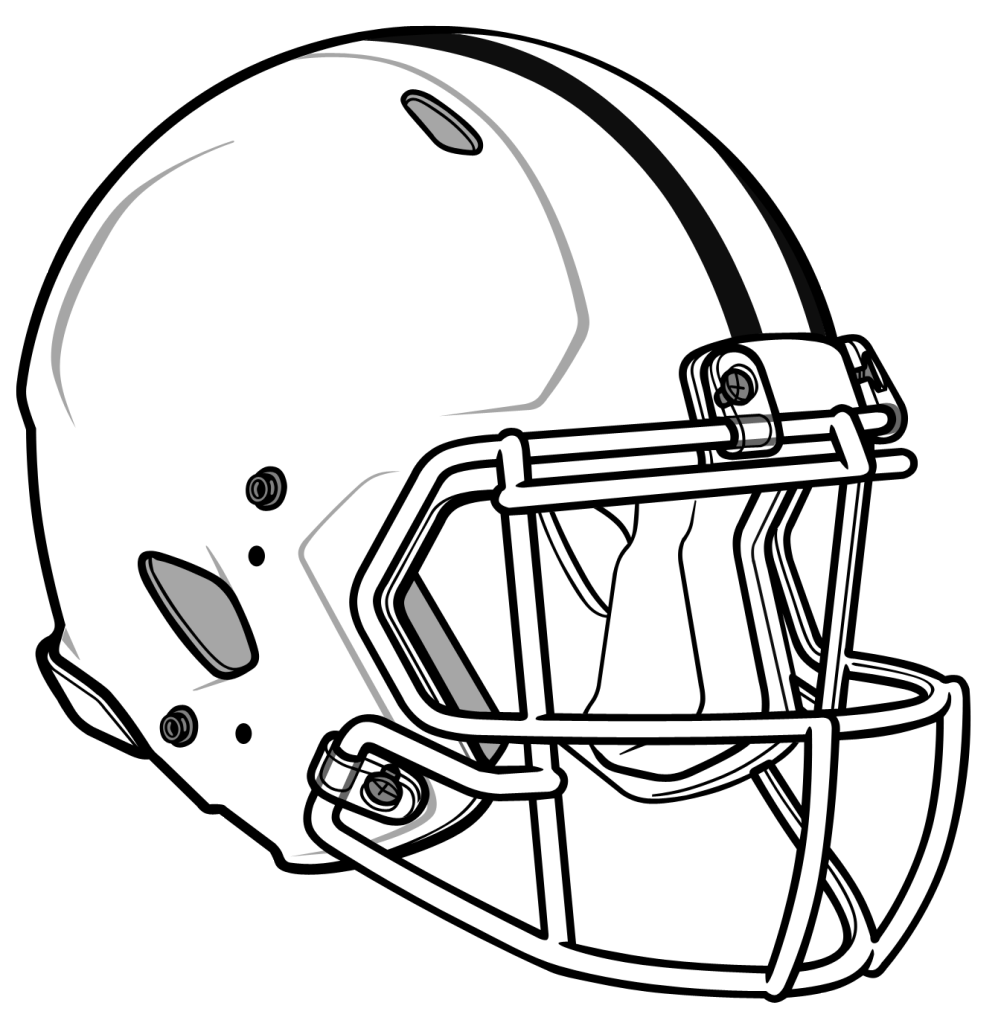 clipart football helmet outline - photo #46