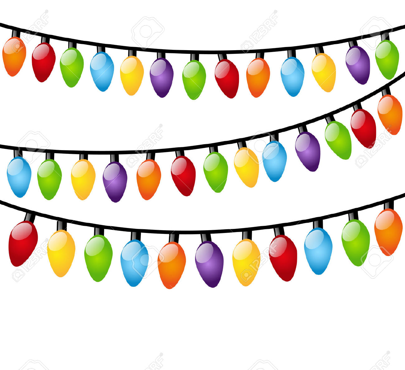 free clipart blinking christmas lights - photo #37