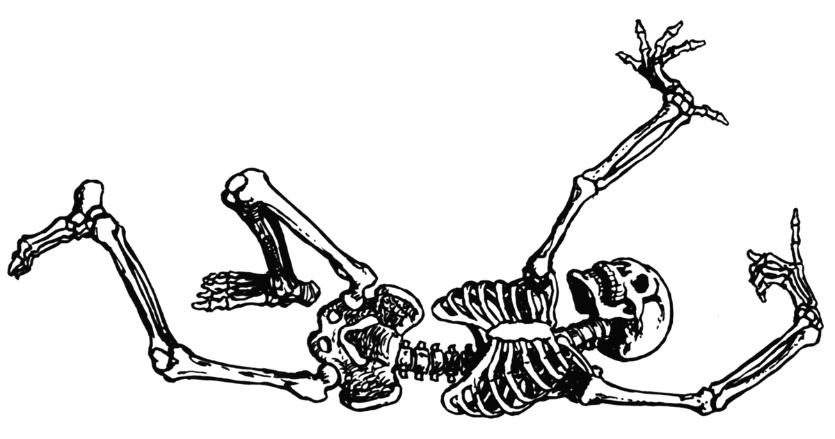 free halloween skeleton clipart - photo #7