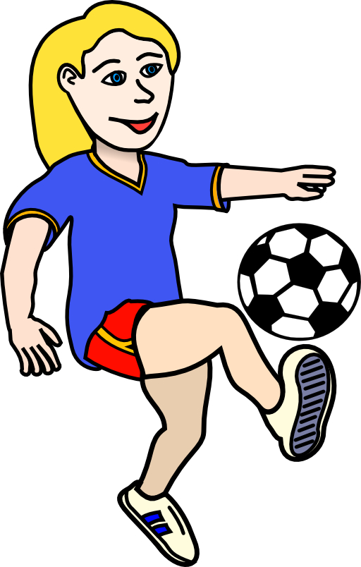 free clipart girl soccer player - photo #2