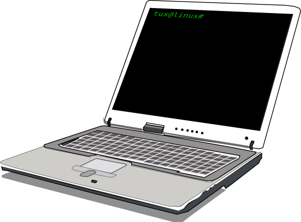 computer clipart black and white free - photo #38