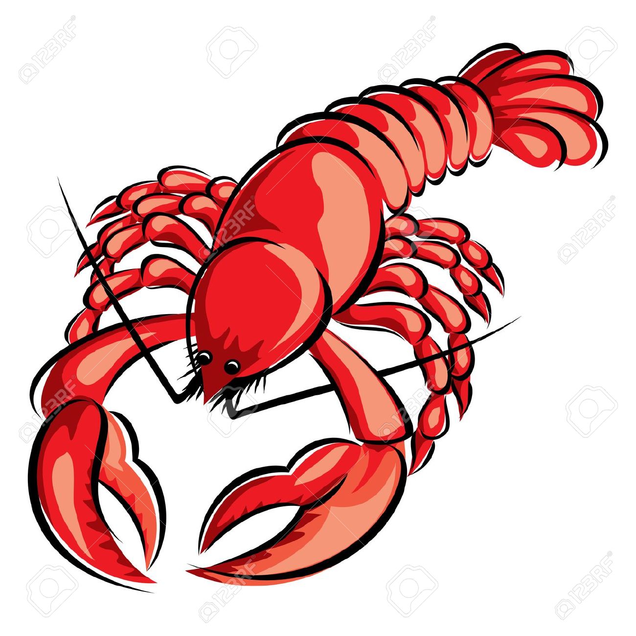 cartoon lobster clip art - photo #17