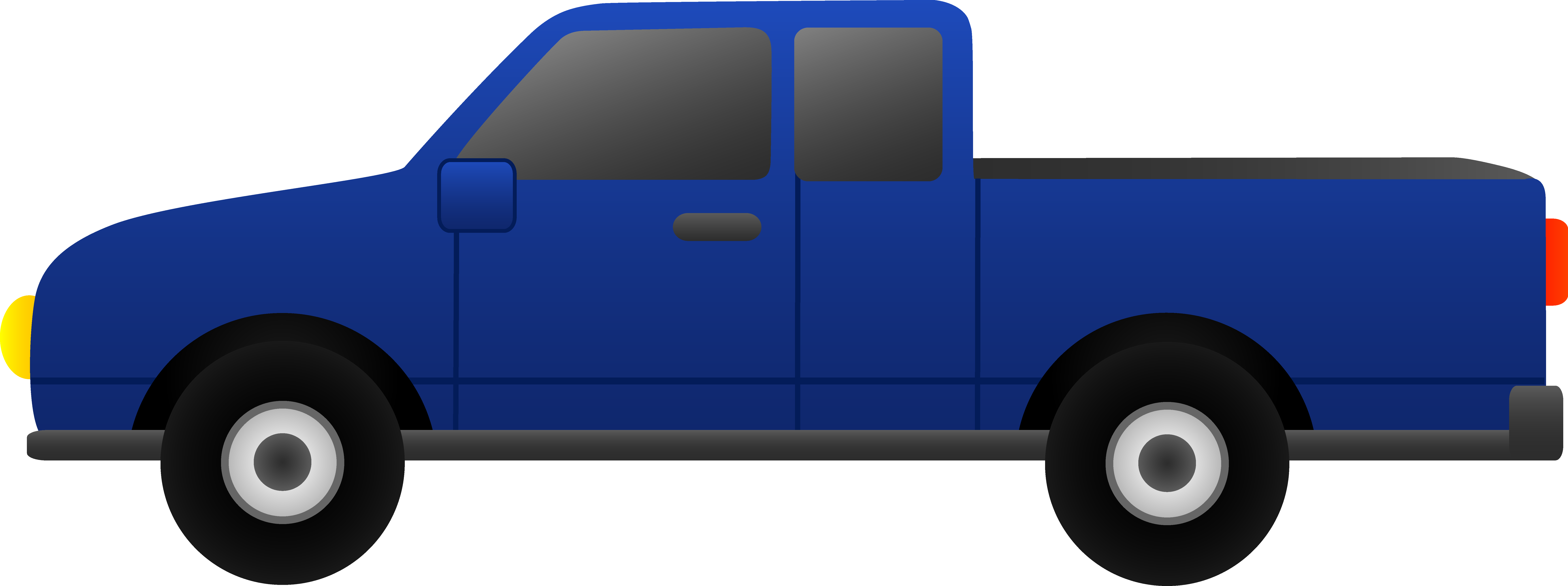 free black and white truck clipart - photo #11