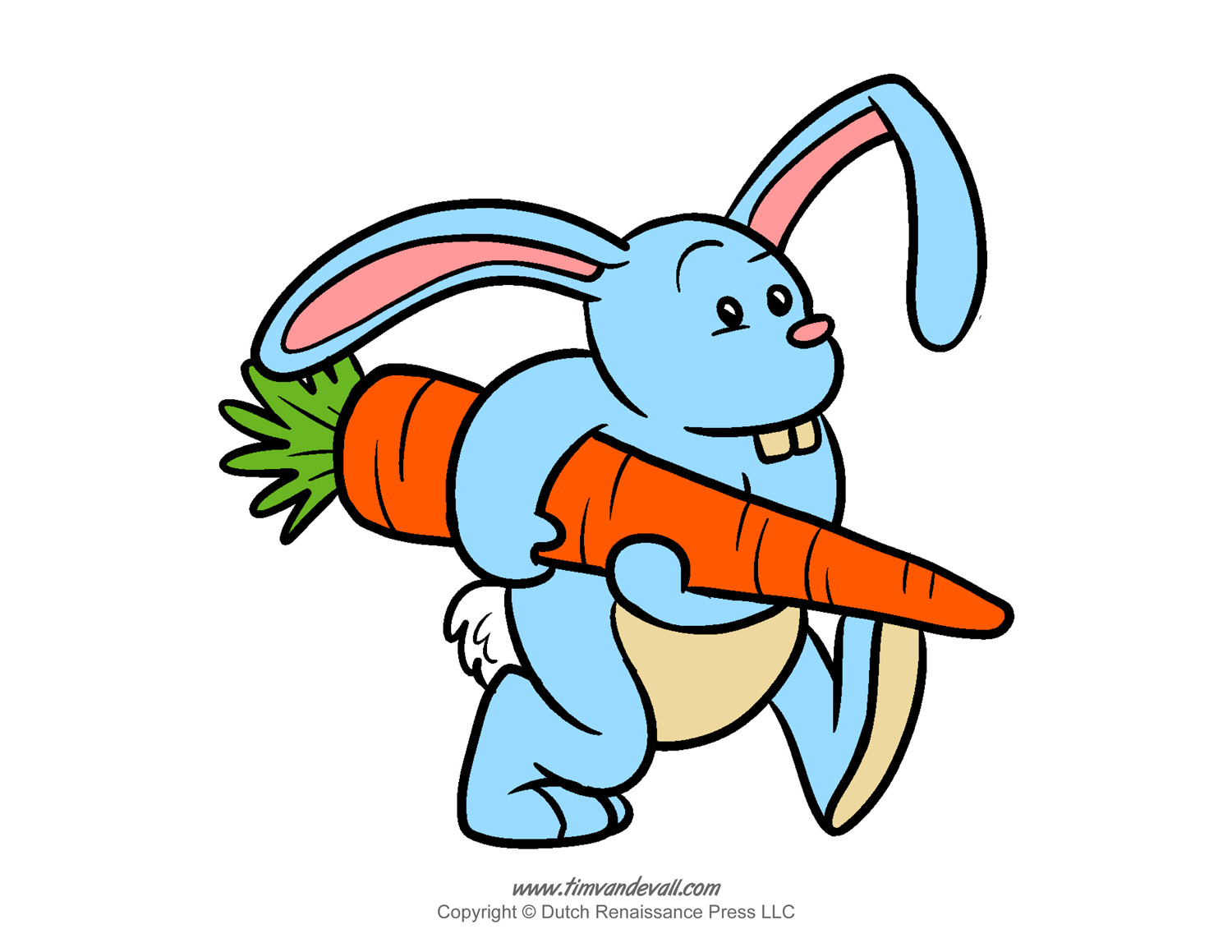 clip art cartoon rabbits - photo #19