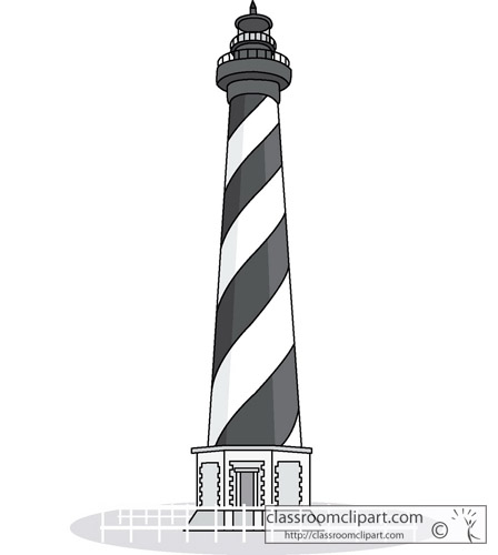 free lighthouse clipart black and white - photo #44