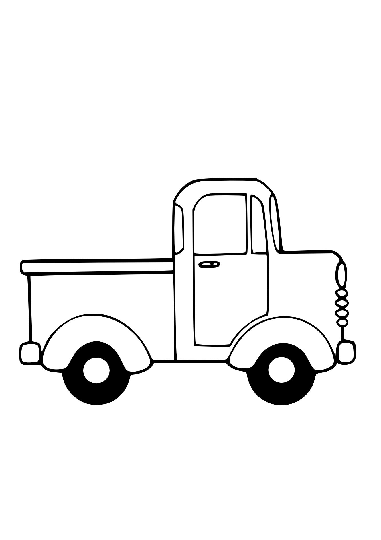 free black and white truck clipart - photo #7