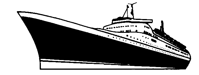 clipart ship black and white - photo #20