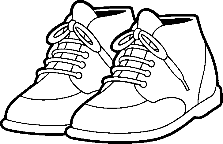 Tennis shoes clipart black and white free 3 - Clipartix