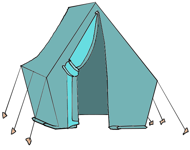 clip art cartoon tent - photo #23
