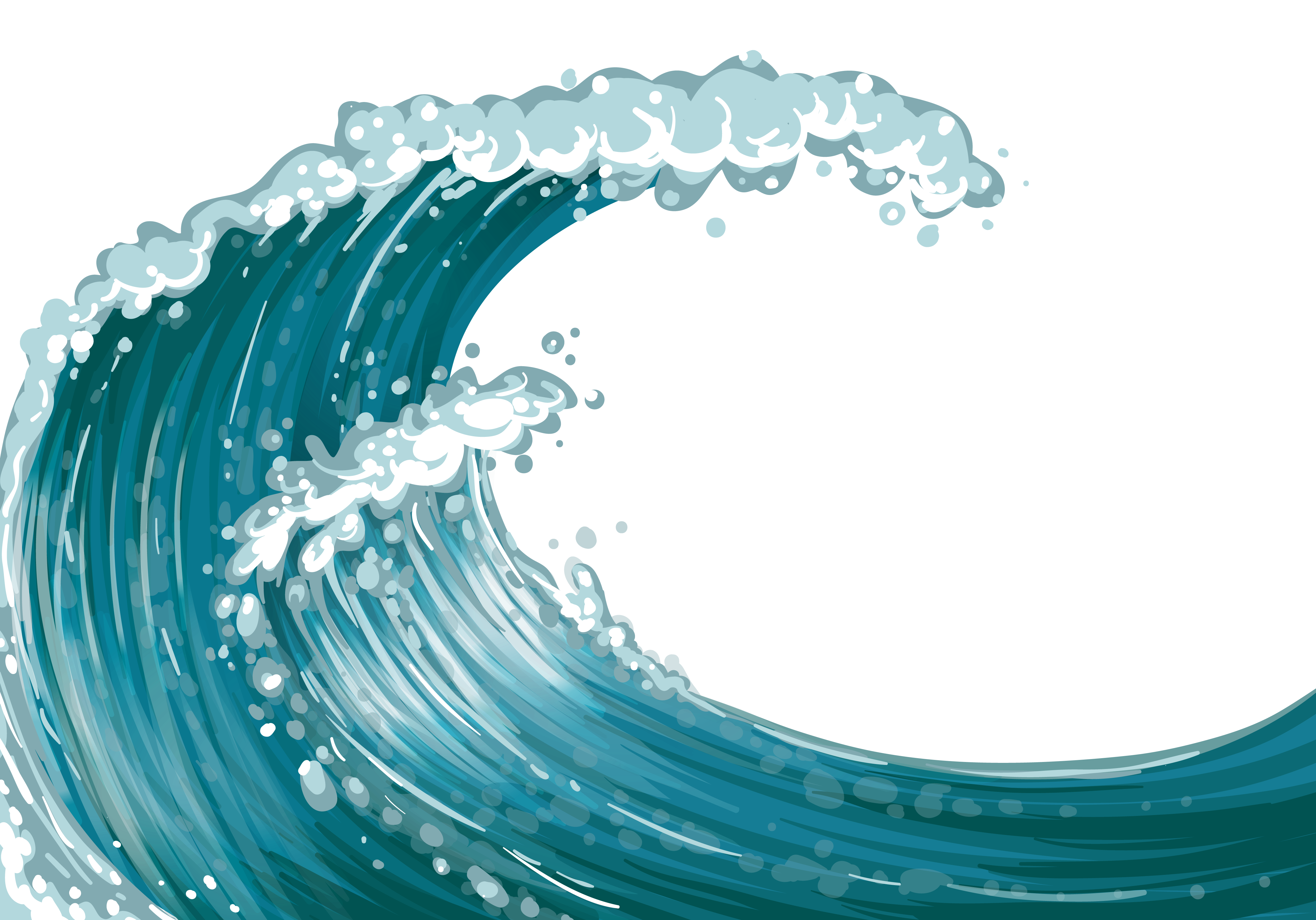 free clipart ocean waves cartoon - photo #27