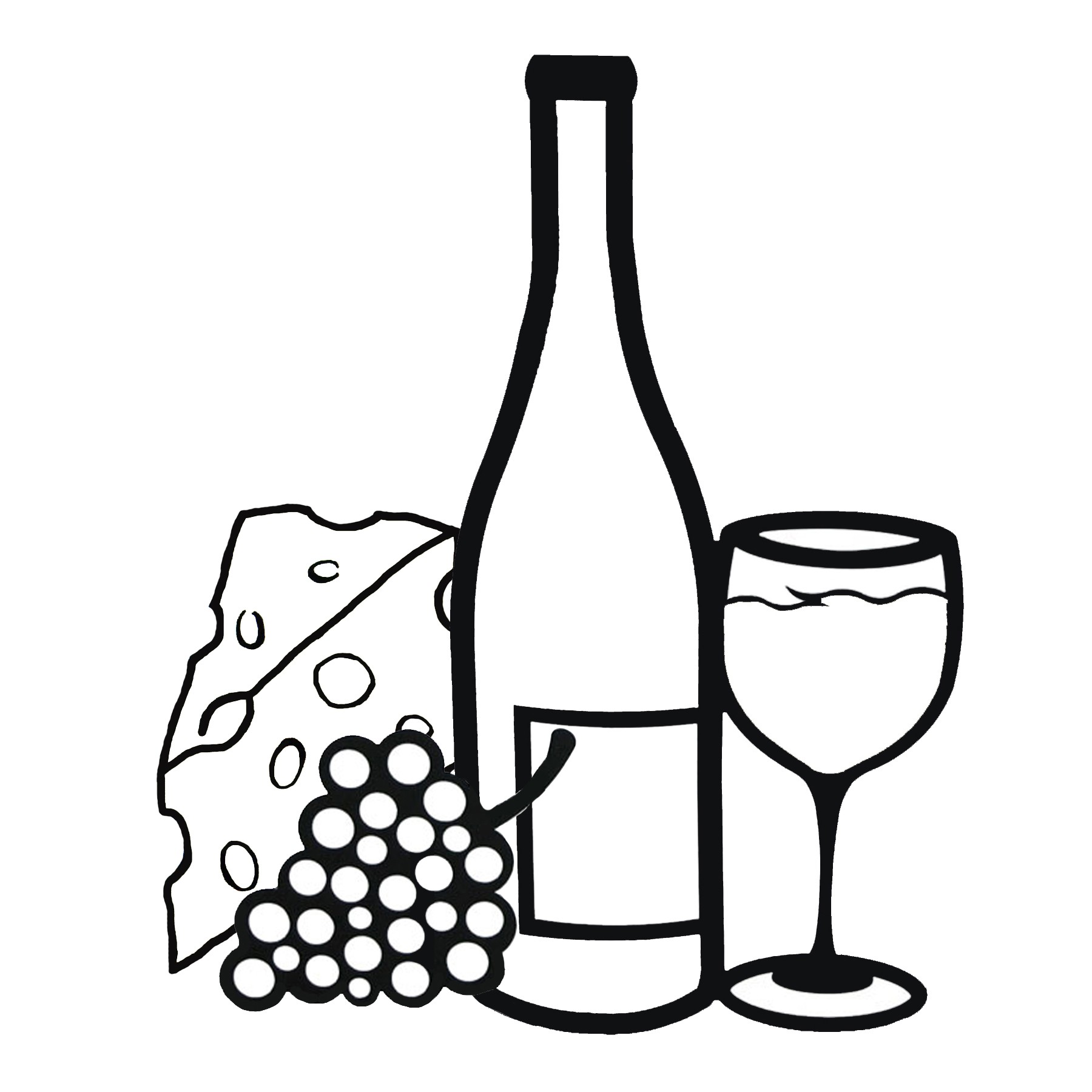 Wine Bottle And Glass Vector Clipart Clipartix 8923