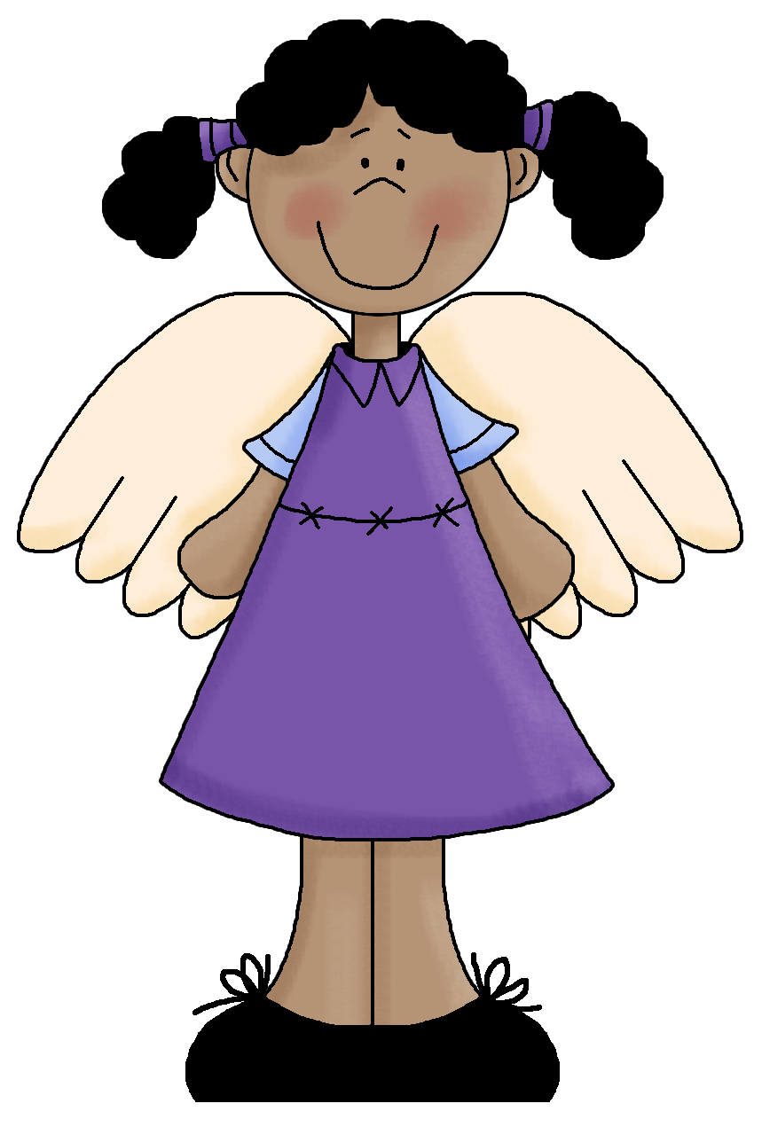 free clipart of black angels - photo #44