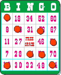 free clipart of bingo cards - photo #29