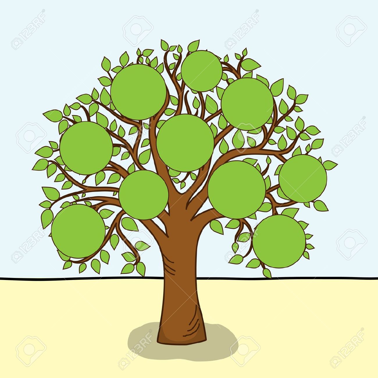 Family Tree Clipart Cliparts 2 Clipartix Gambar