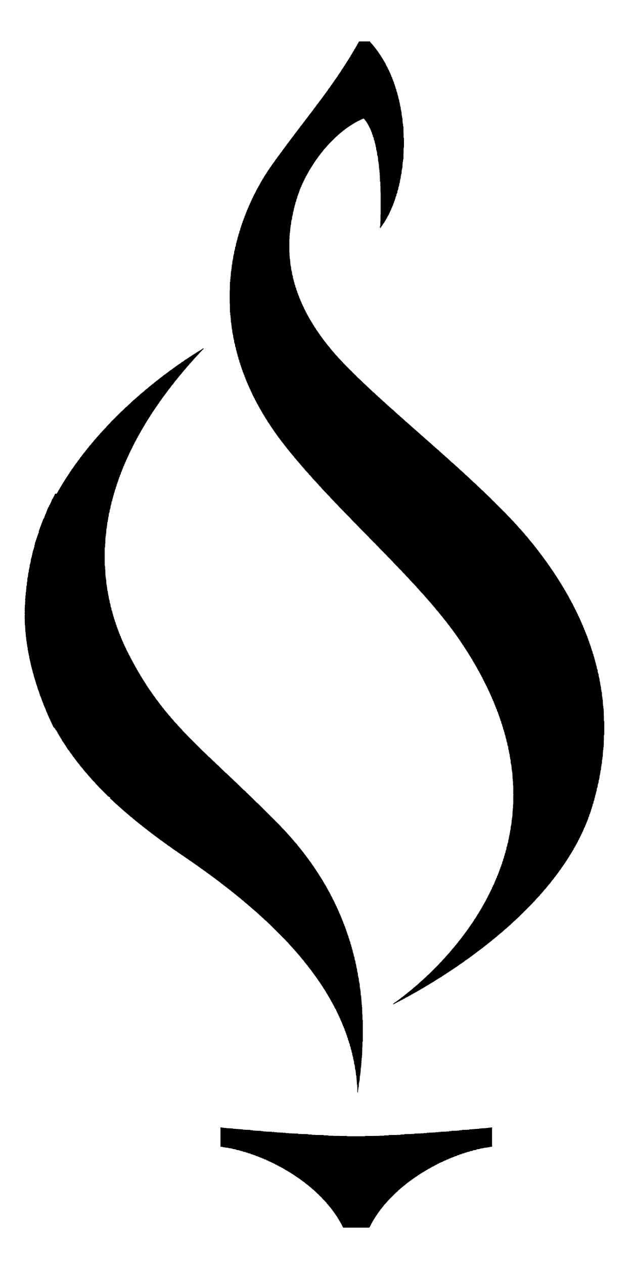free black and white flame clipart - photo #12
