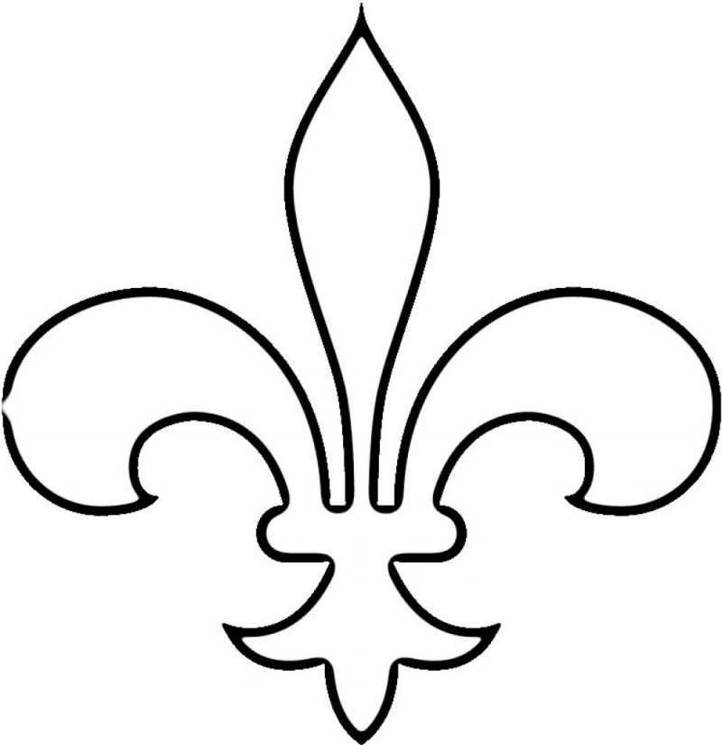 Printable Fleur De Lis Outline