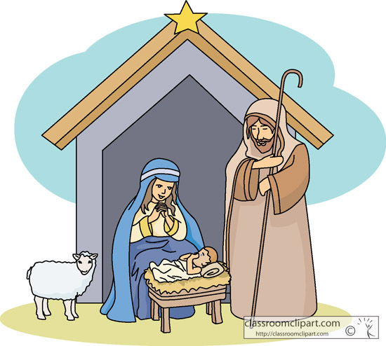 free animated nativity scene clipart - photo #4