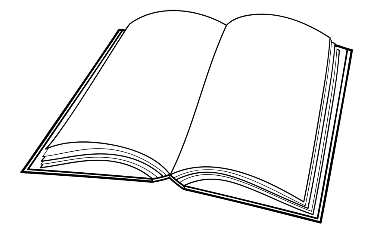 old open book clipart