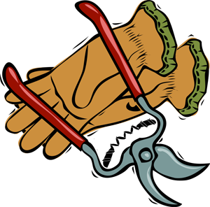 Gardening clipart graphics of gardeners and tools 3