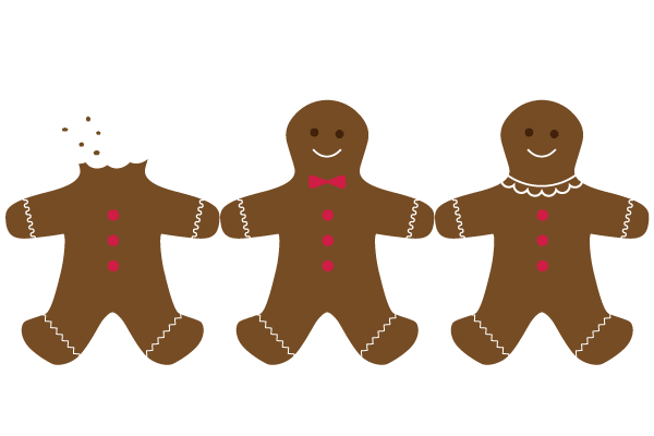 free christmas gingerbread man clipart - photo #24