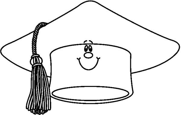 graduation hat clipart black - photo #28