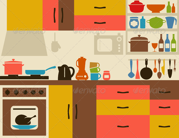 kitchen design clipart - photo #10