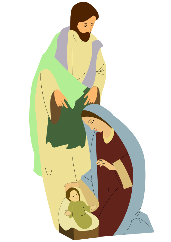 christmas nativity clipart free - photo #17