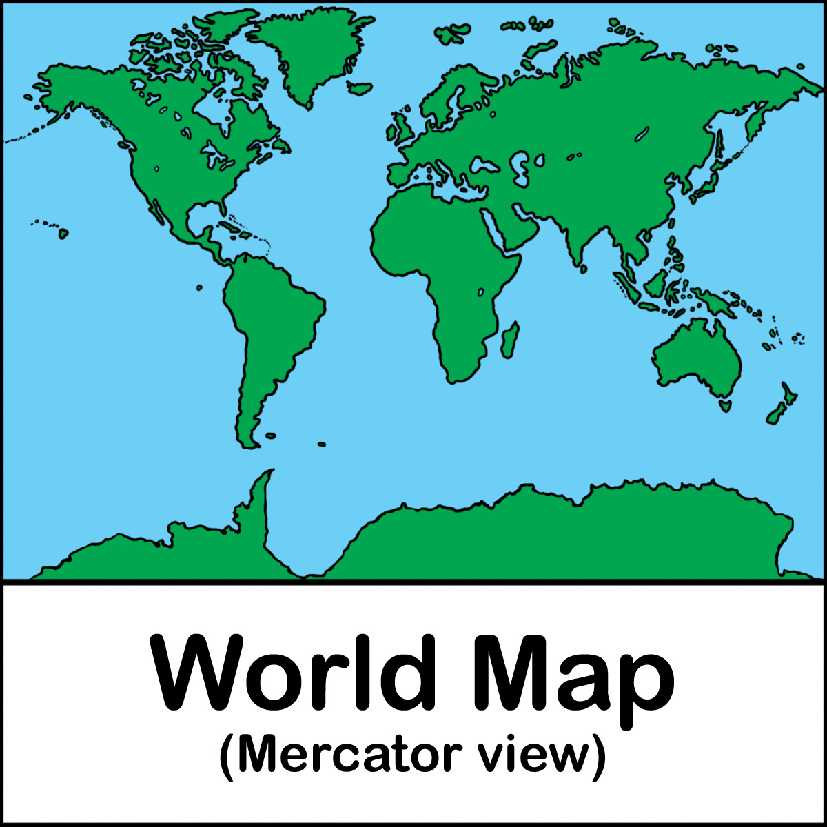 clipart of world map - photo #31