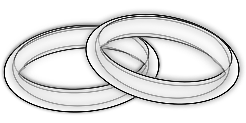 free clipart wedding rings cross - photo #37
