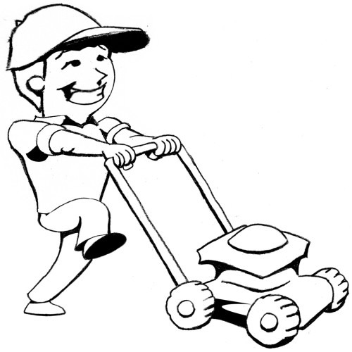 free cartoon lawn mower clipart - photo #39