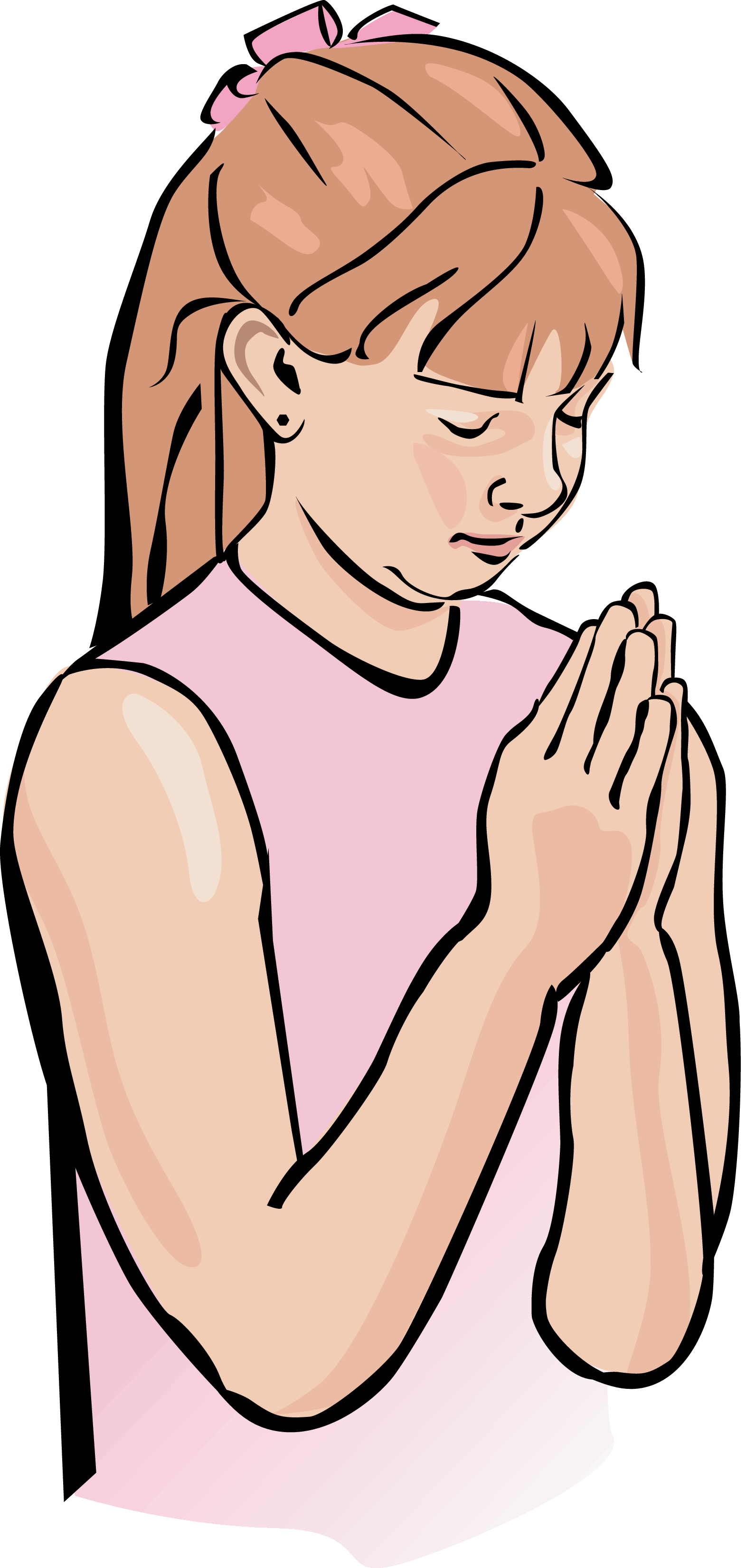 free clipart little girl praying - photo #37