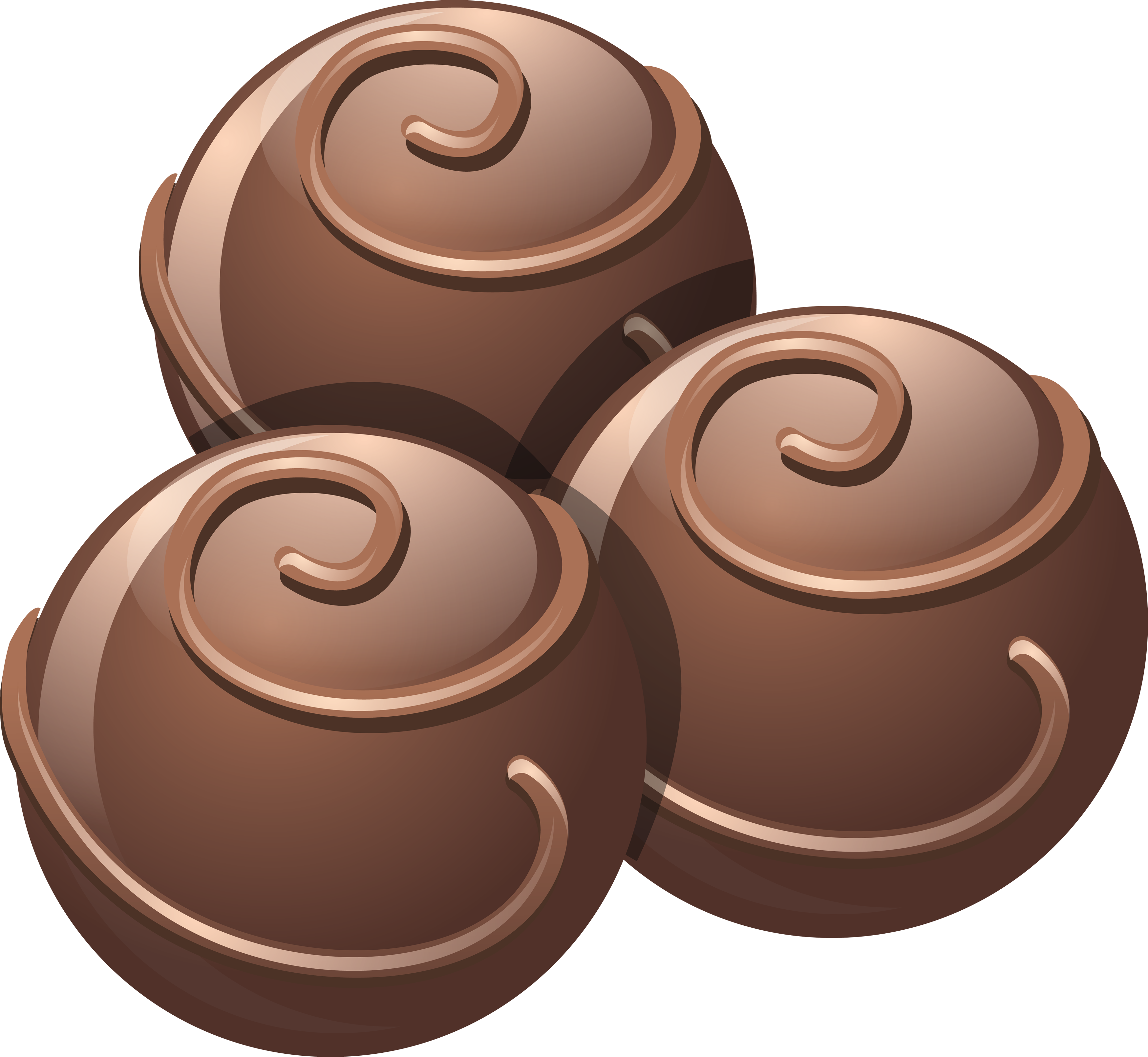 5 chocolates clipart