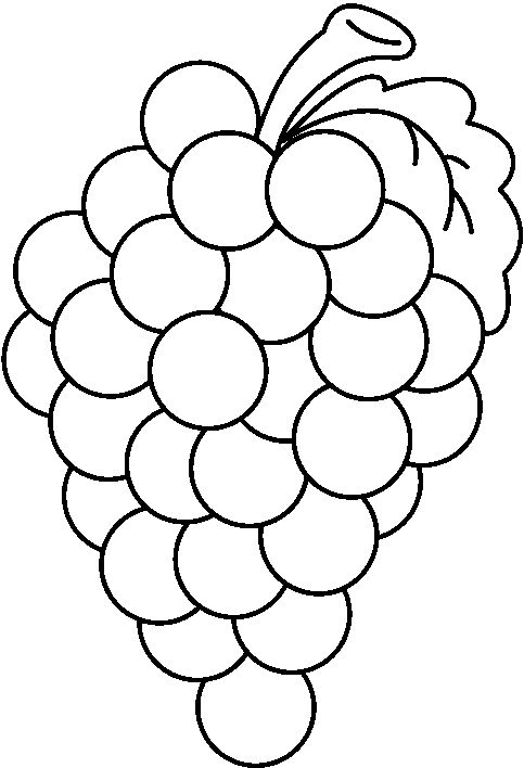 free clipart grapes black and white - photo #6