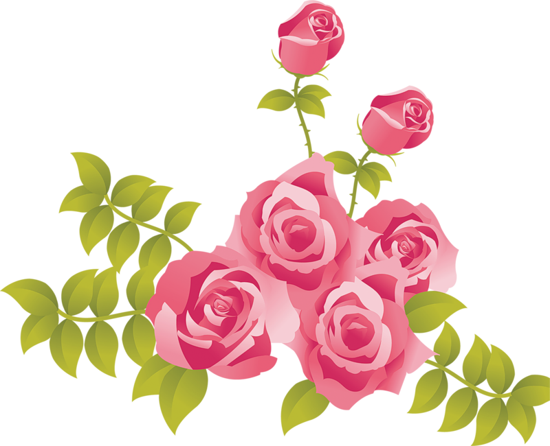 clipart pink rose flower - photo #14