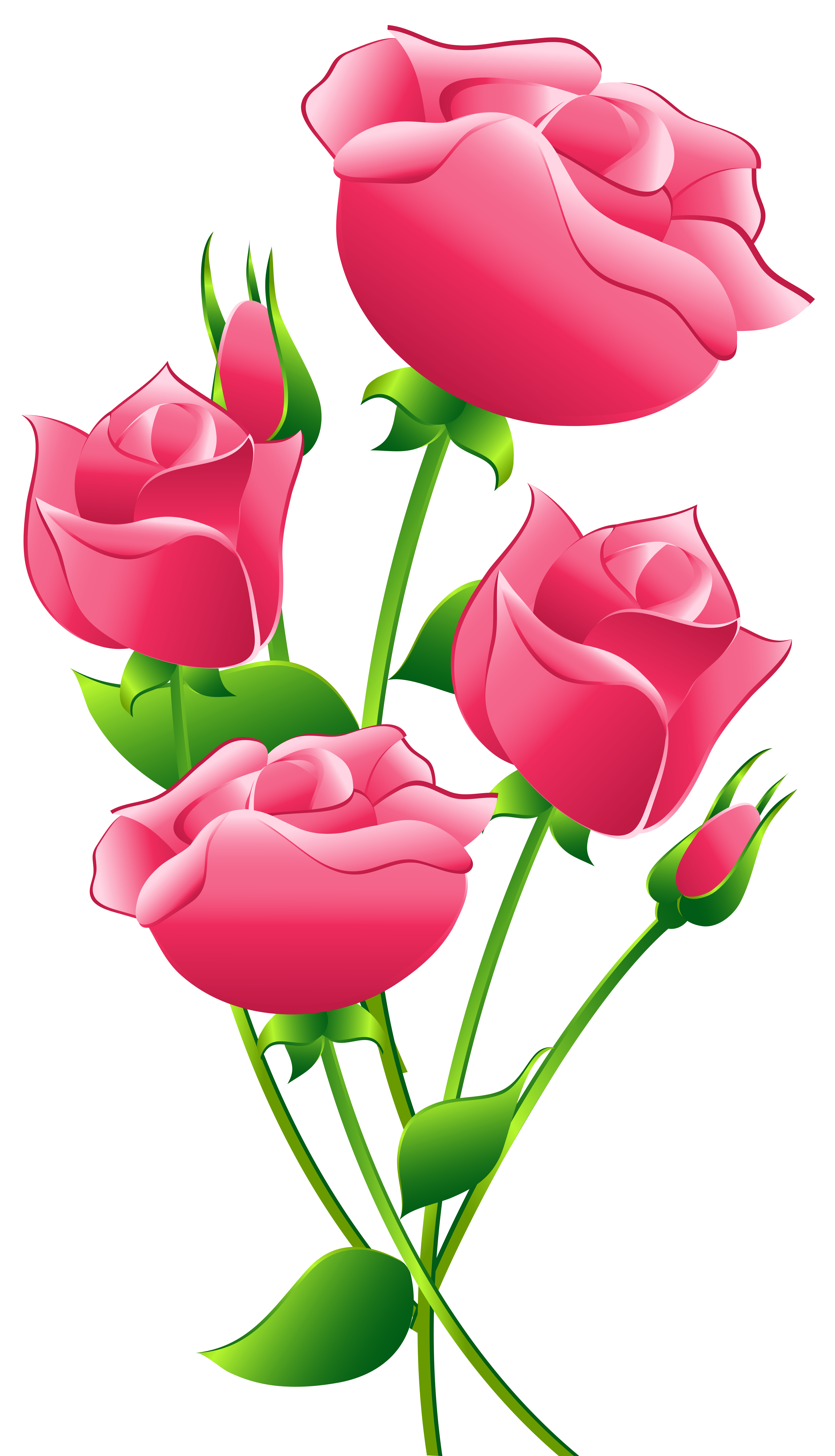 clip art roses pink - photo #9