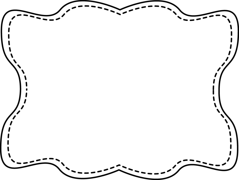 free black and white clipart of frames - photo #5