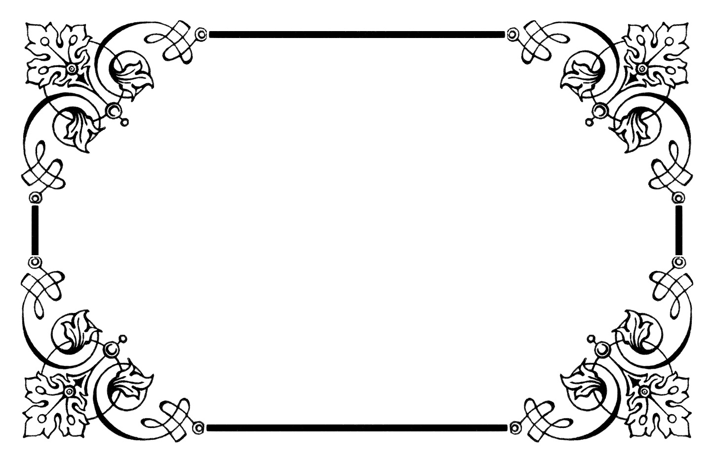 Frame clip art black and white free clipart images 2