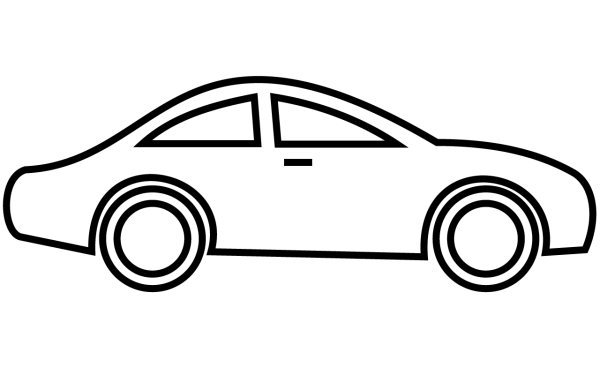 free car clipart black and white - photo #1