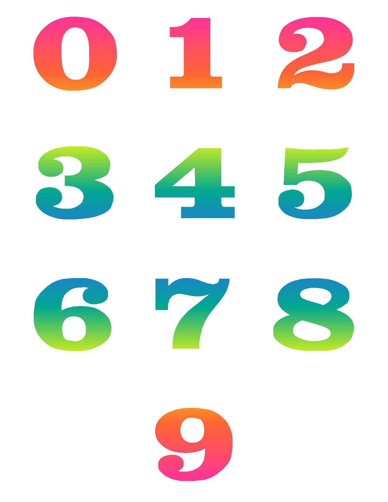clipart for numbers - photo #7