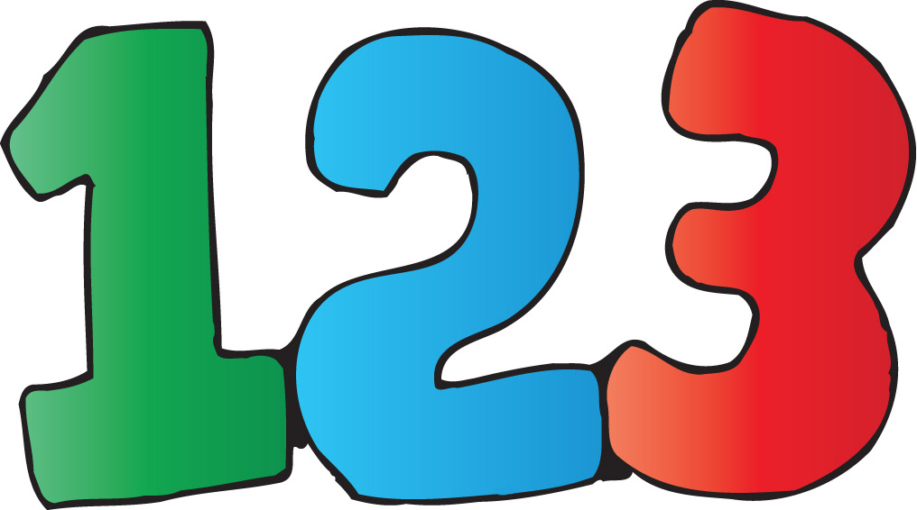 cartoon numbers clipart free - photo #2