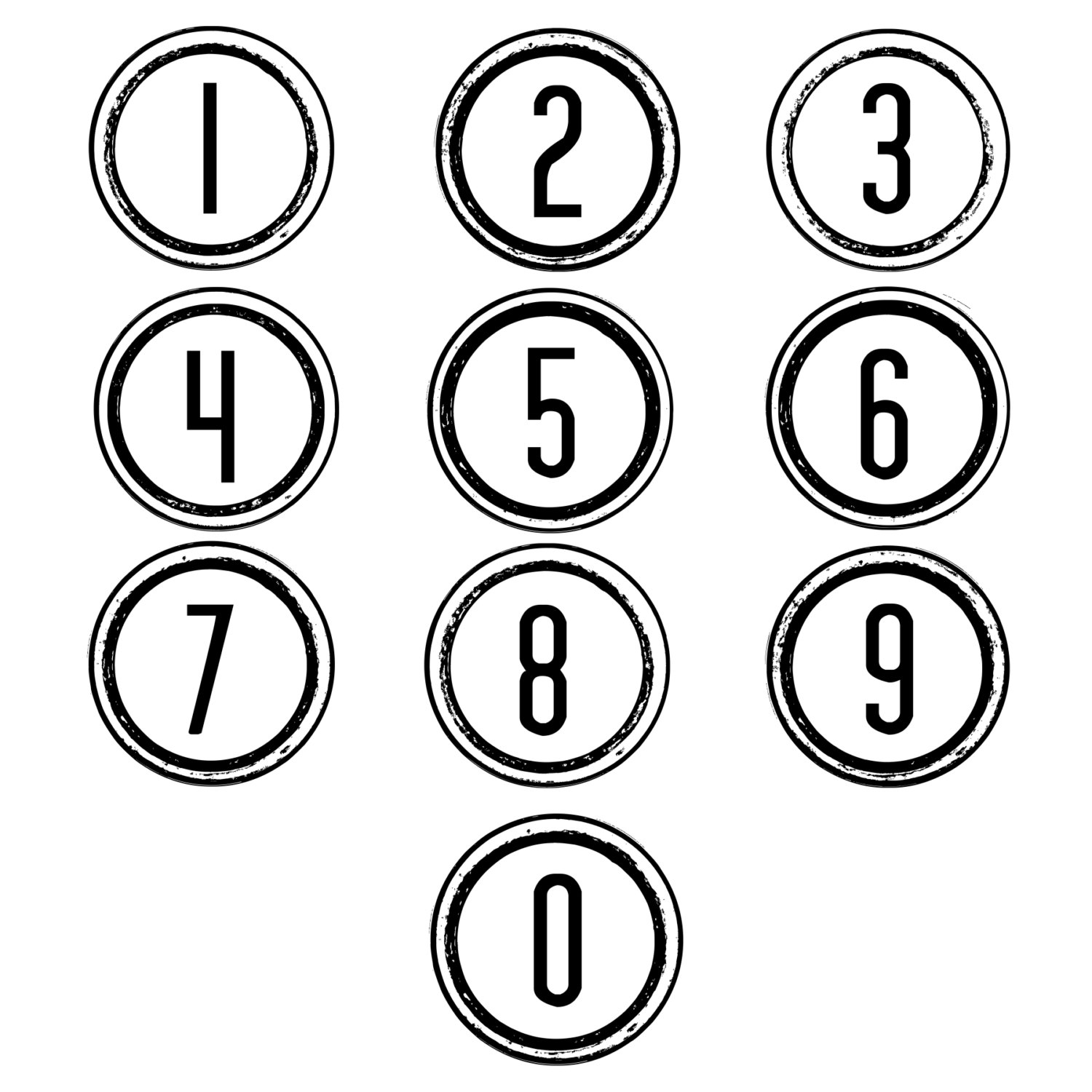 clipart numbers in circles - photo #48