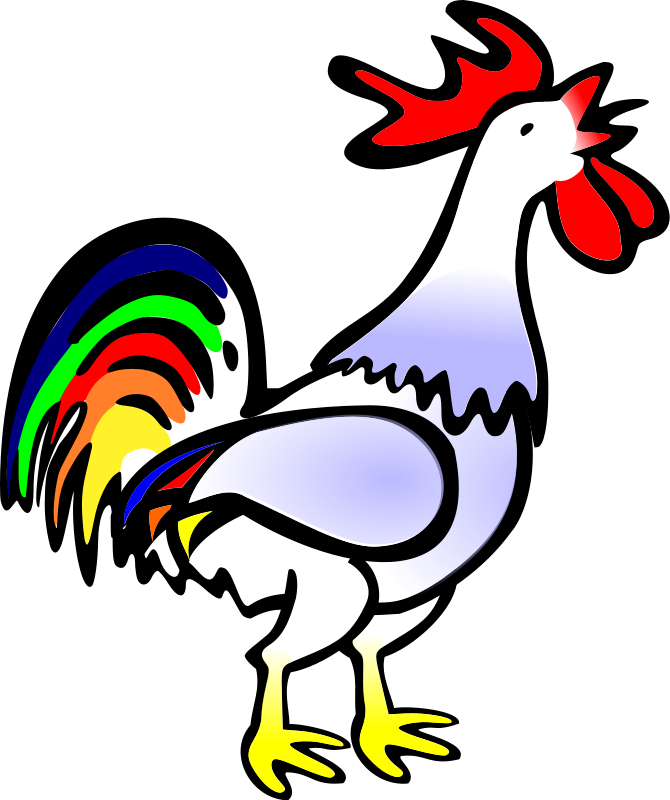 animated rooster clipart - photo #17