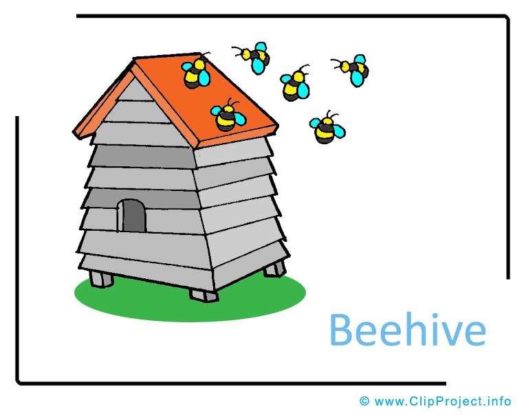 free clipart honey bee hives - photo #49