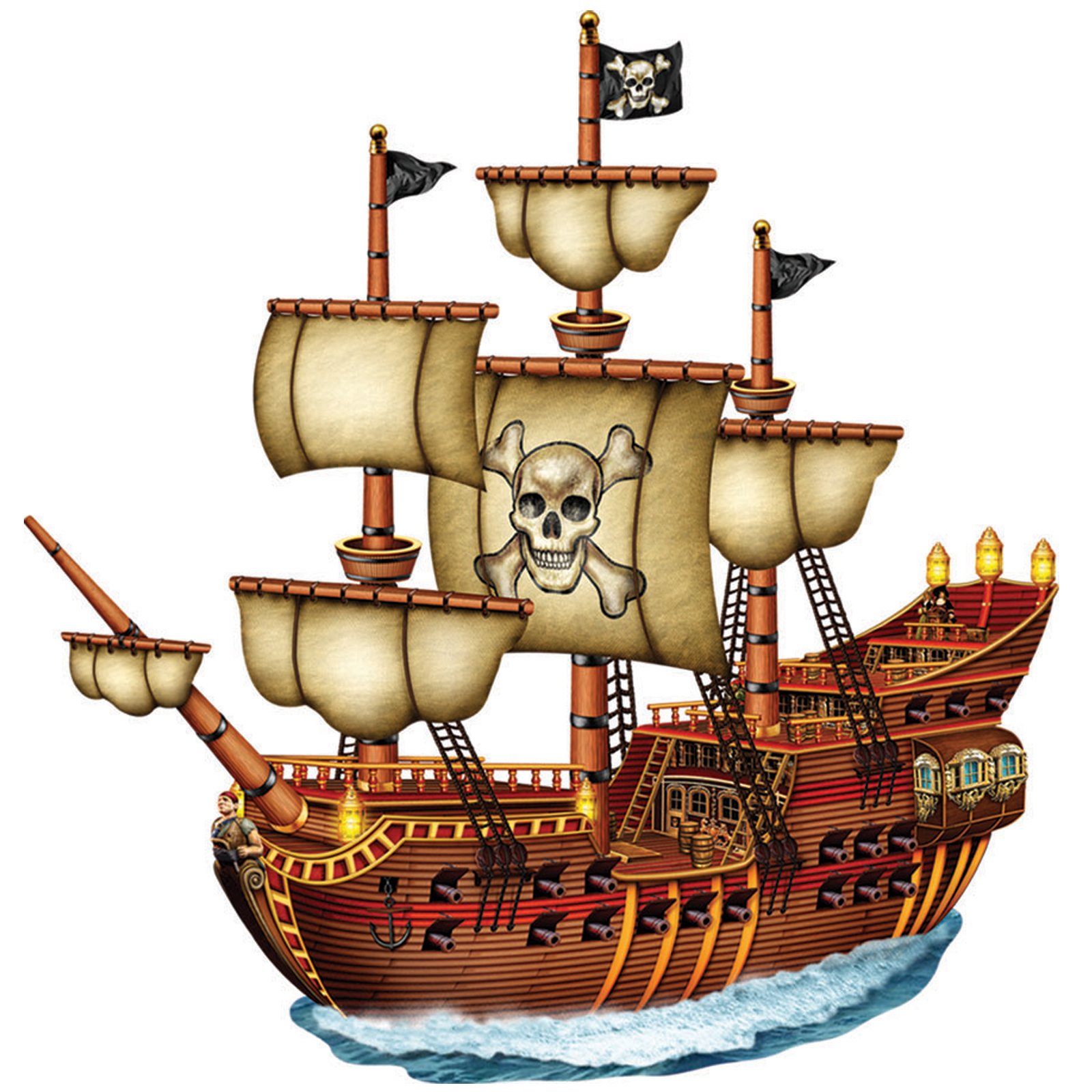 Pirate ship image of pirate clipart 2 pirates on ship clip 