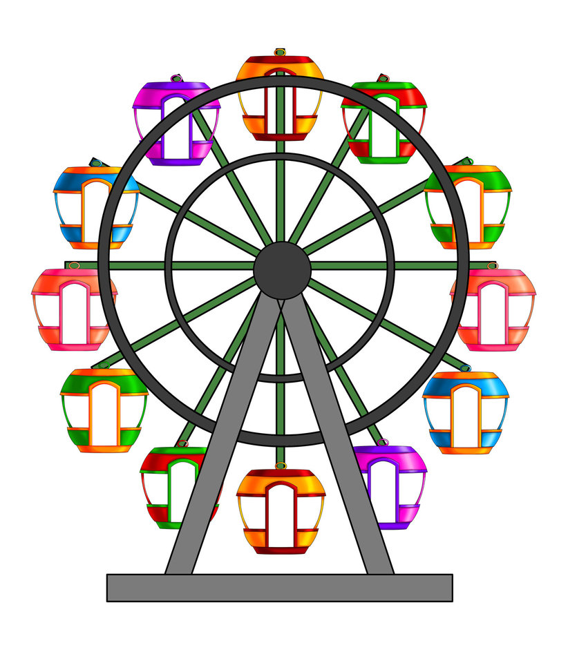 Ferris wheel by kalakaan on deviantart clipart kid - Clipartix