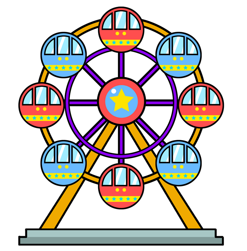 Ferris wheel clipart kid 2 - Clipartix